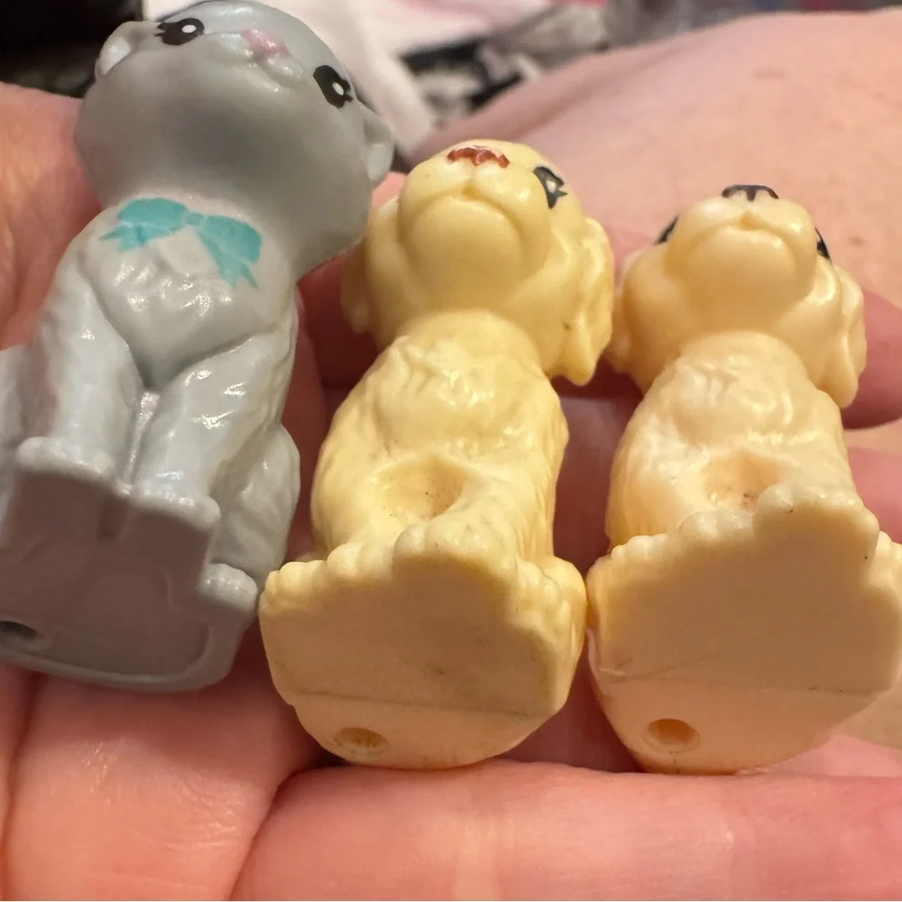 Barbie - Chelsea cutie reveal lot of 3 replacement pets 2 puppies 1 kitten